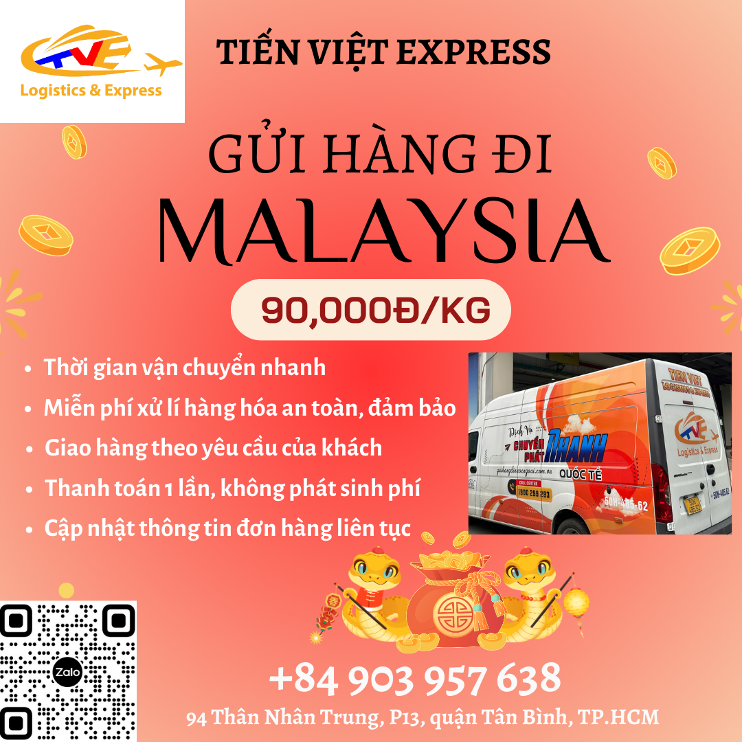 Gửi hàng đi Malaysia - Tiến Việt Express